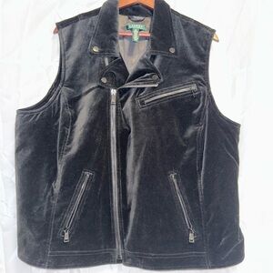 Ralph Lauren Black Velvet Vest